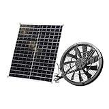 SUNYIMA Solar Ventilator, 20W Wetterfester Solar Powered Fan mit DC Fan für Kleine Hühnerställe, Gewächshäuser,...