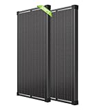 Solarmo 100 Watt Solarmodul, 50 Watt Solarmodul 2er-Set, Hocheffiziente Monokristalline Solarpaneele, Vollschwarzer...