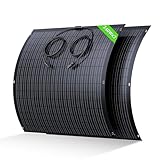 480W Solarpanel Flexibel Monokristallines Solarpanel, 2X 240W Solarmodul mit 3 m MC-4 Kabel, 6-Loch-Montage IP67 Wasserdicht...
